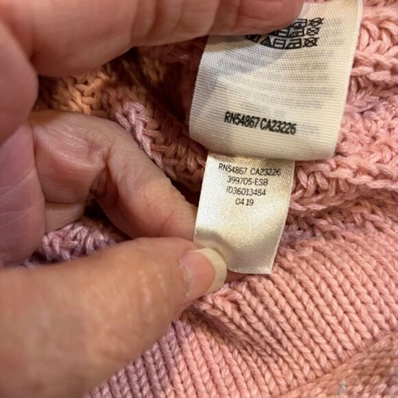 PINK by Victoria's Secret Women's Pink Knit Hooded Cropped Sweater Size X-Small - Picture 7 of 10